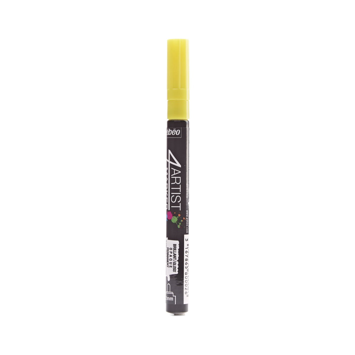 Pebeo 4Artist Marker маслен маркер 2 мм, объл връх — Yellow