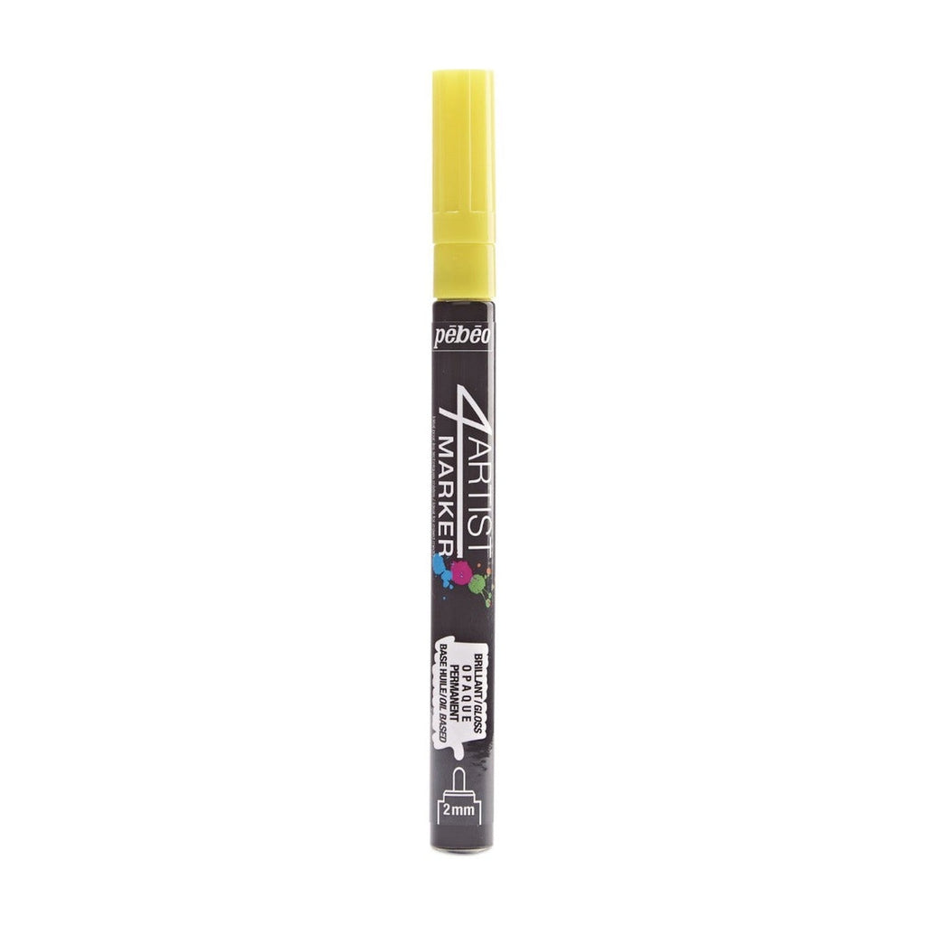 Pebeo 4Artist Marker маслен маркер 2 мм, объл връх — Yellow