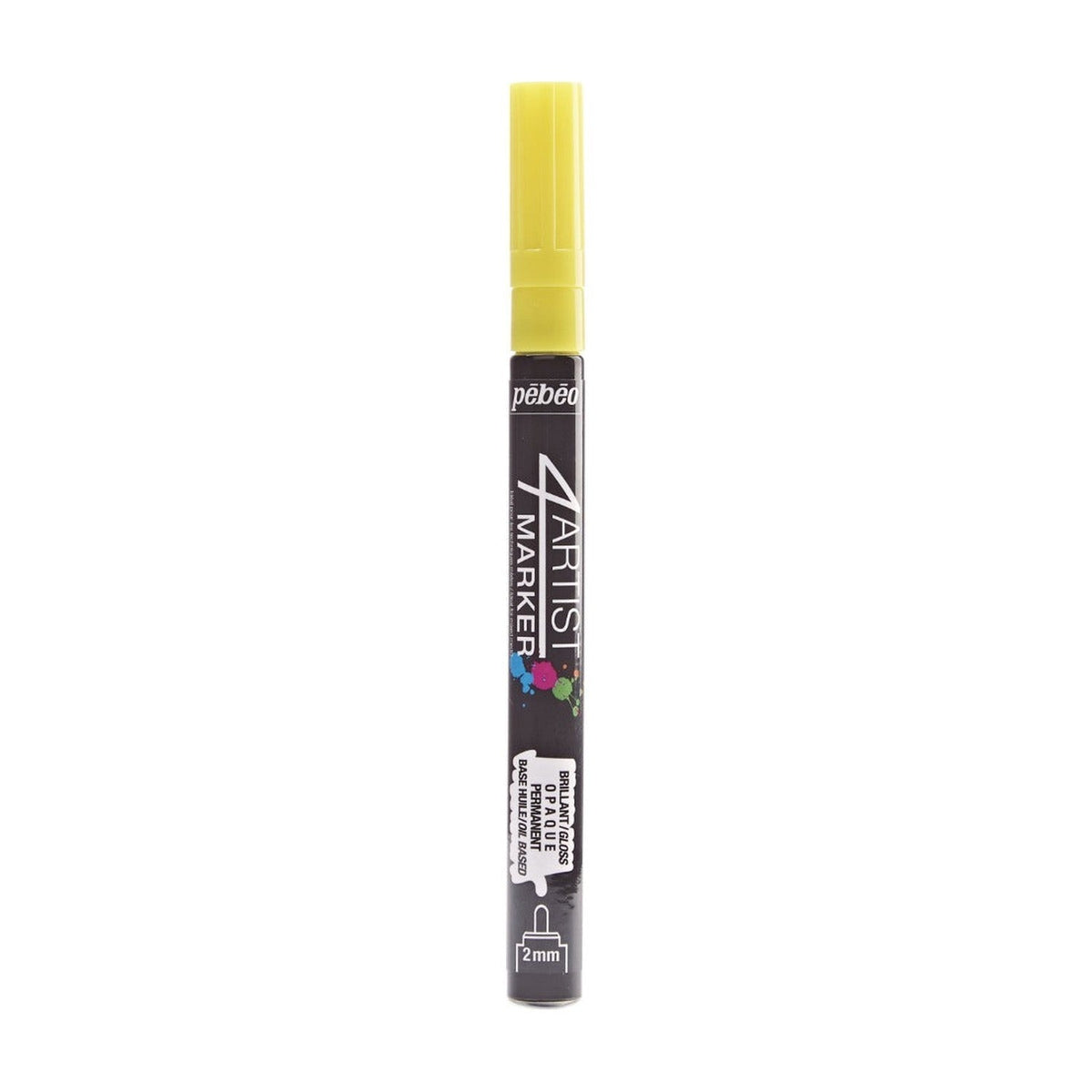 Pebeo 4Artist Marker маслен маркер 2 мм, объл връх — Yellow