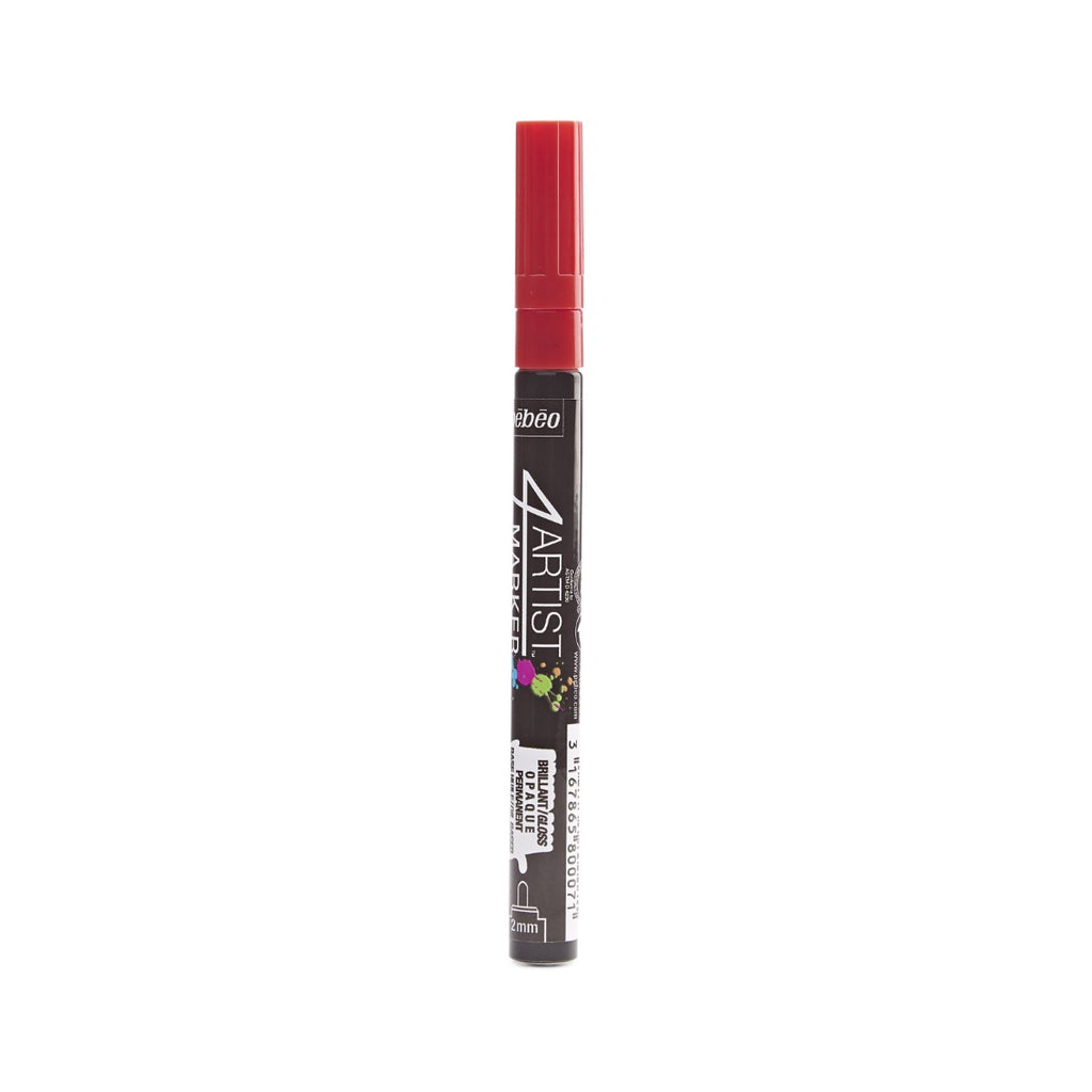 Pebeo 4Artist Marker маслен маркер 2 мм, объл връх — Red