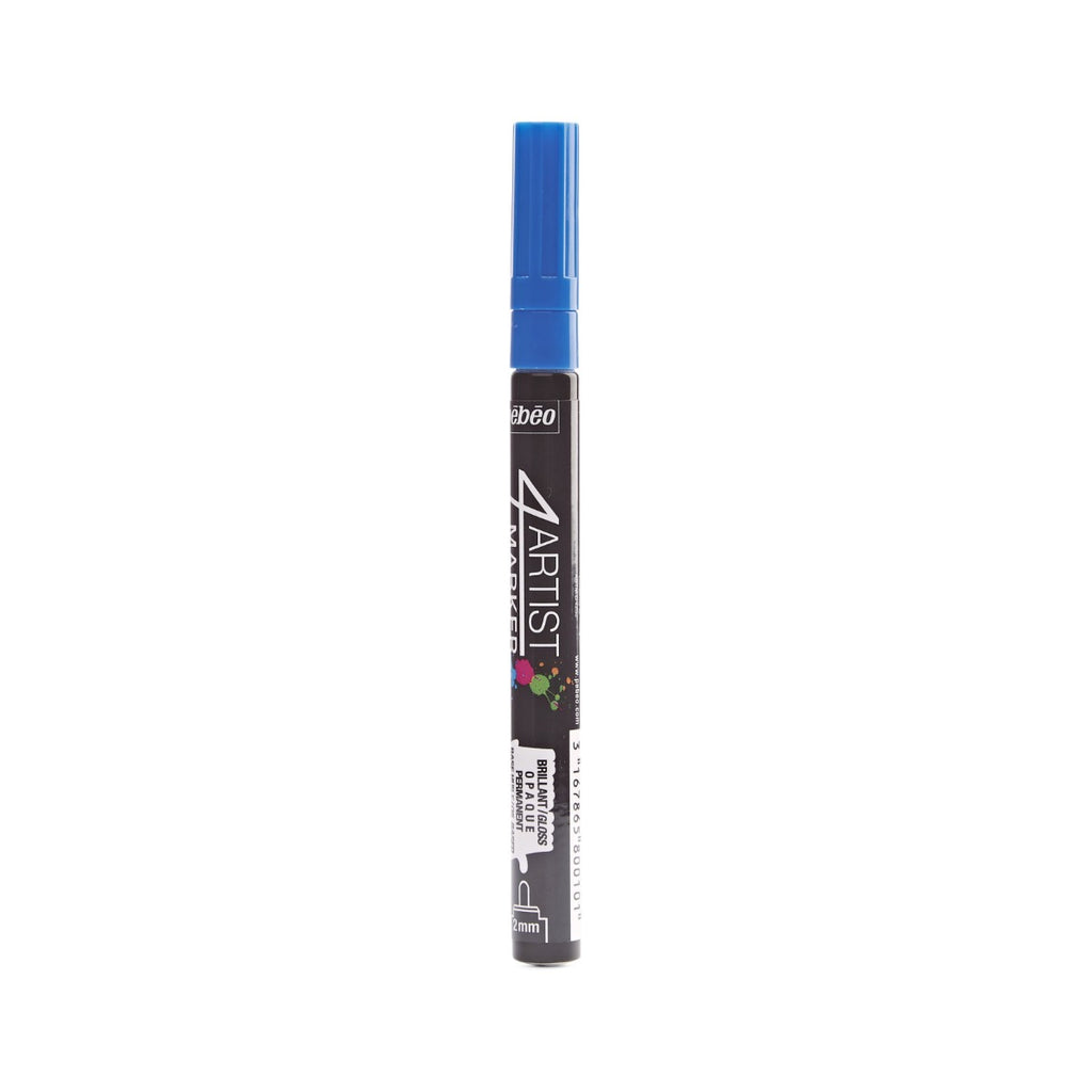Pebeo 4Artist Marker маслен маркер 2 мм, объл връх — Dark Blue