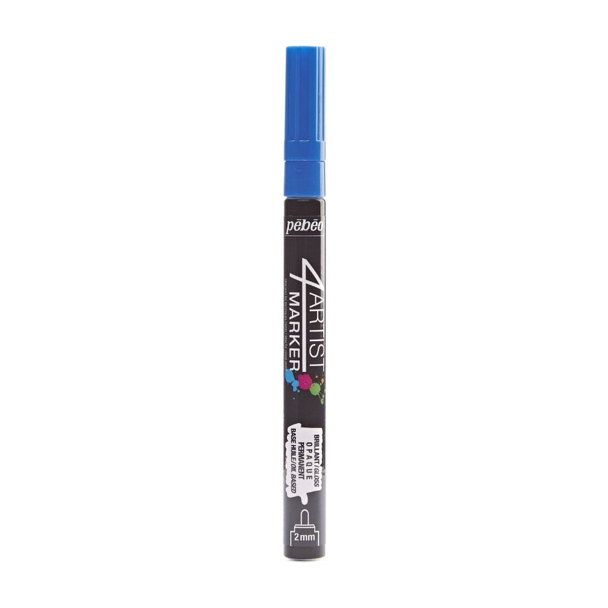 Pebeo 4Artist Marker маслен маркер 2 мм, объл връх — Dark Blue