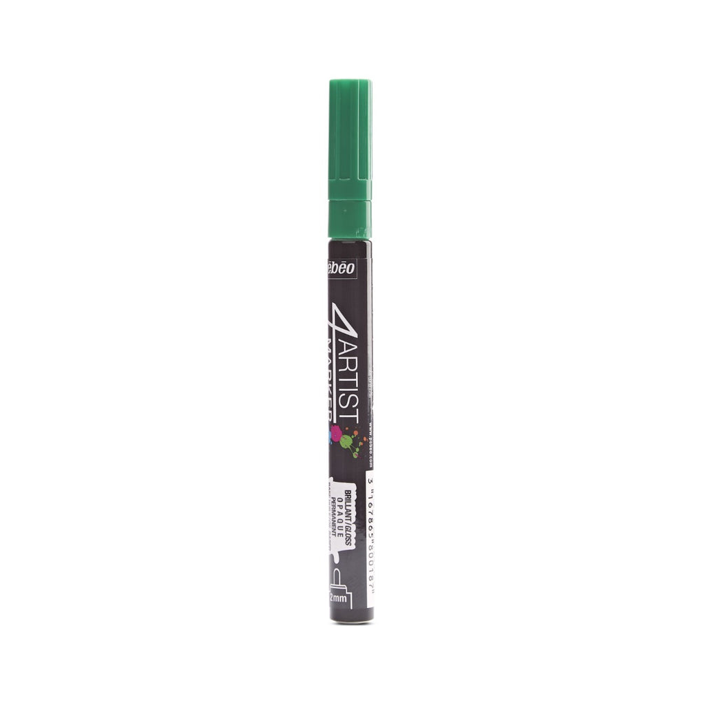 Pebeo 4Artist Marker маслен маркер 2 мм, объл връх — Dark Green