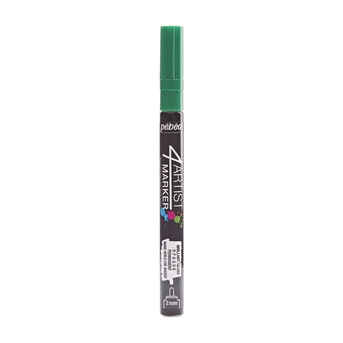 Pebeo 4Artist Marker маслен маркер 2 мм, объл връх — Dark Green