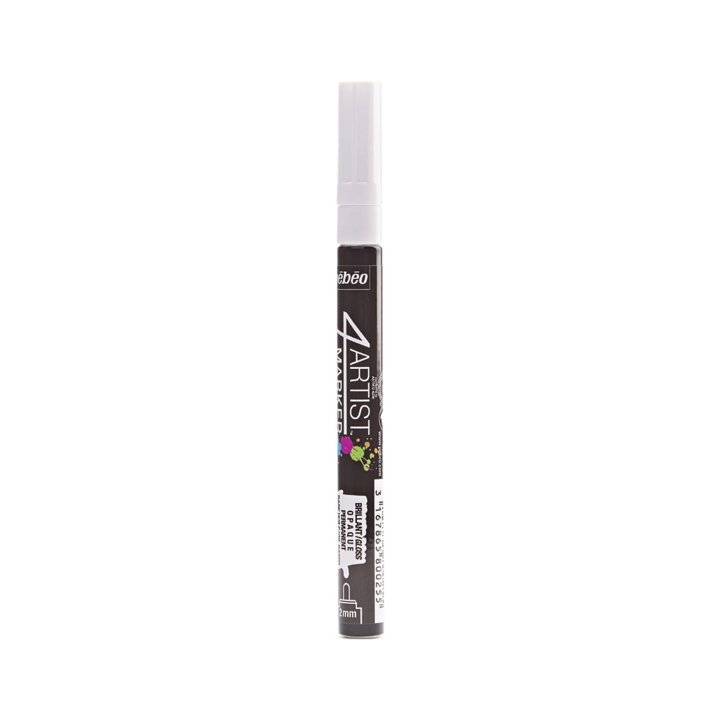Pebeo 4Artist Marker маслен маркер 2 мм, объл връх — White