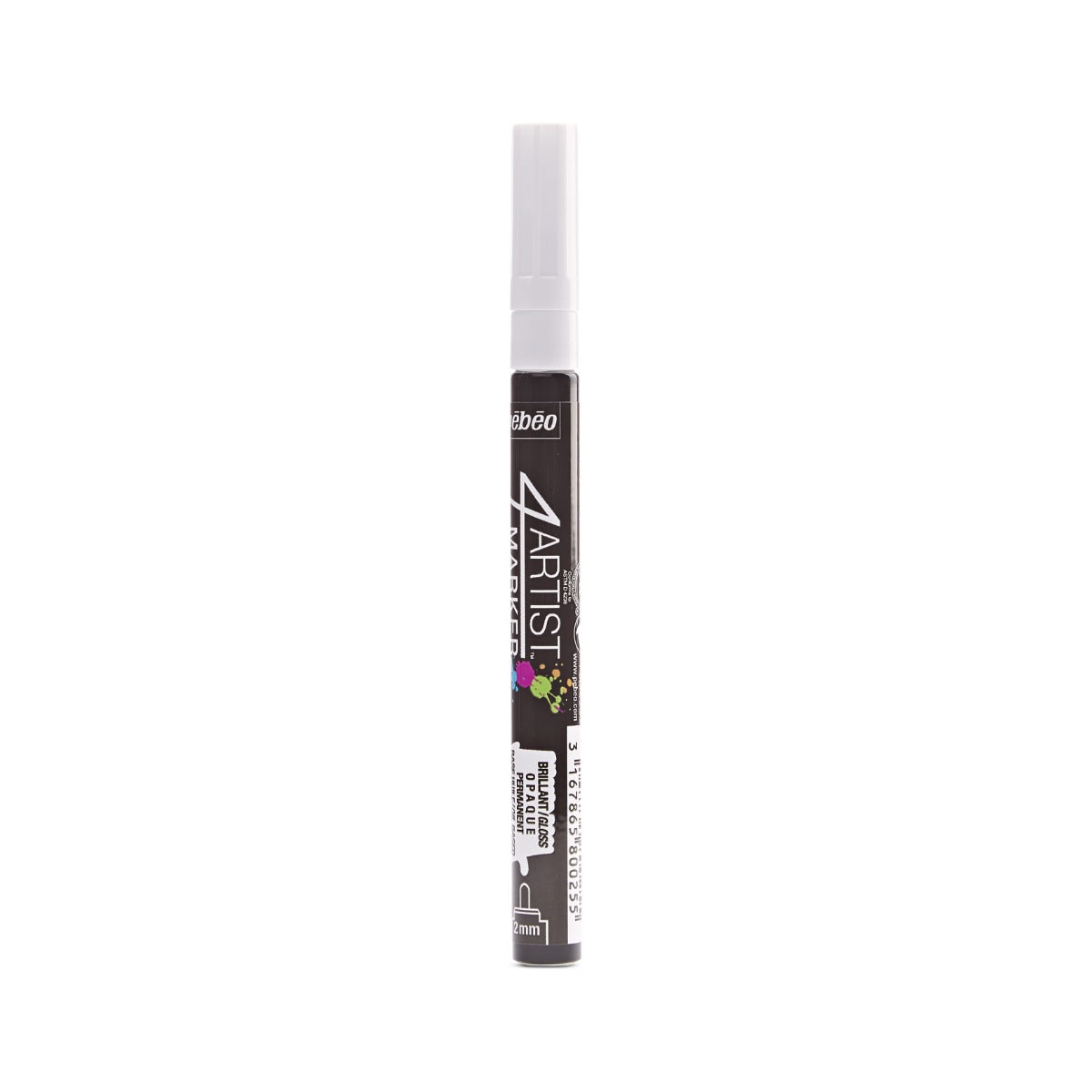 Pebeo 4Artist Marker маслен маркер 2 мм, объл връх — White