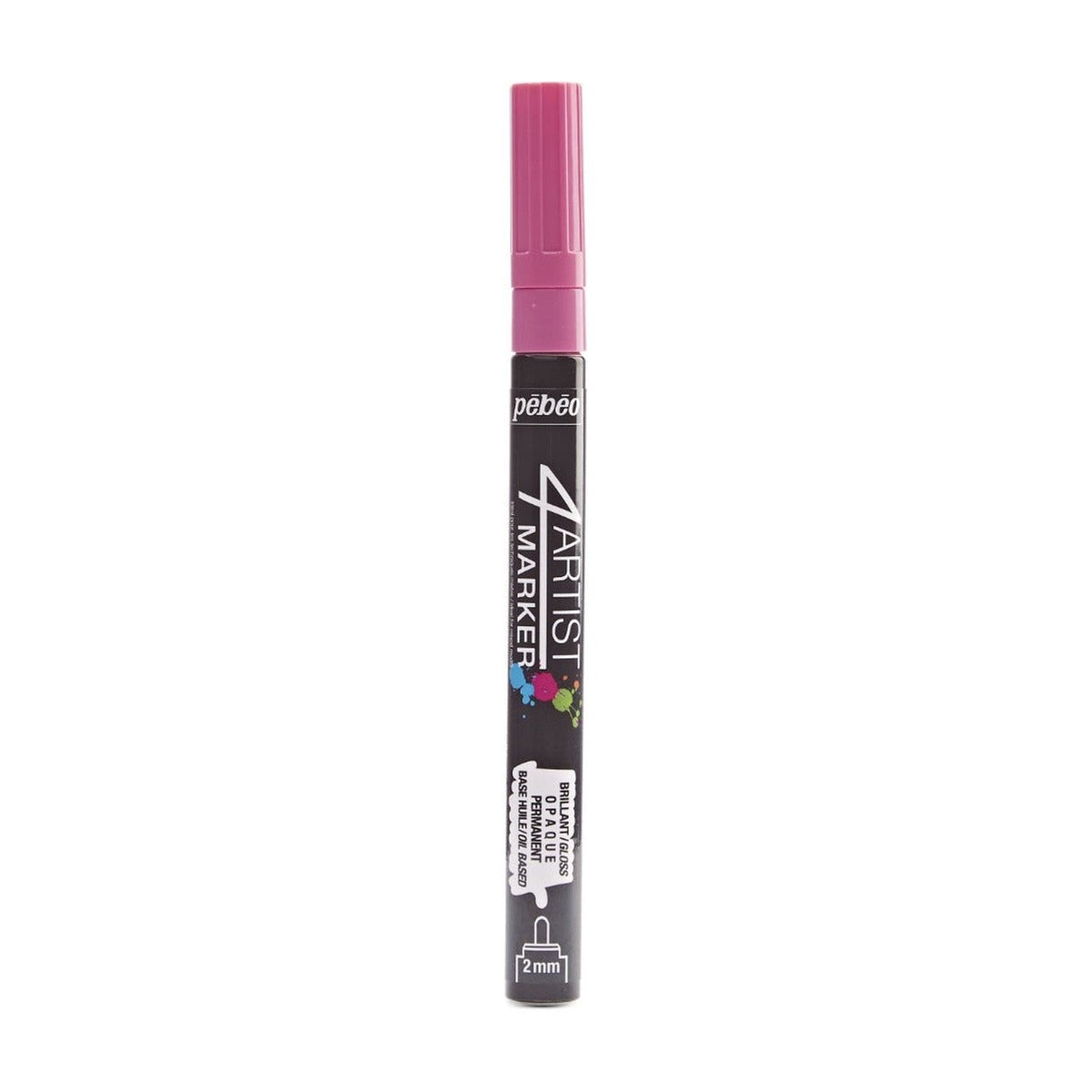 Pebeo 4Artist Marker маслен маркер 2 мм, объл връх — Pink