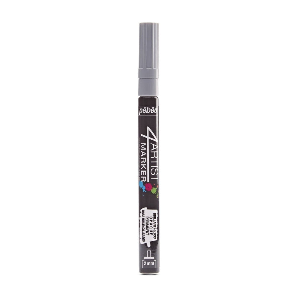 Pebeo 4Artist Marker маслен маркер 2 мм, объл връх — Grey