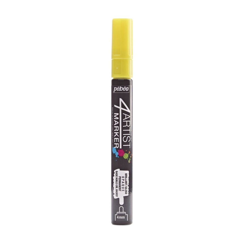 Pebeo 4Artist Marker маслен маркер 4 мм, объл връх — Yellow