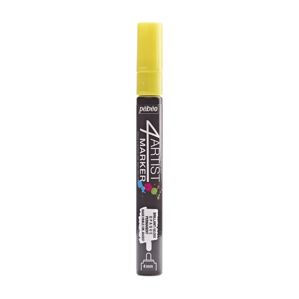 Pebeo 4Artist Marker маслен маркер 4 мм, объл връх — Yellow
