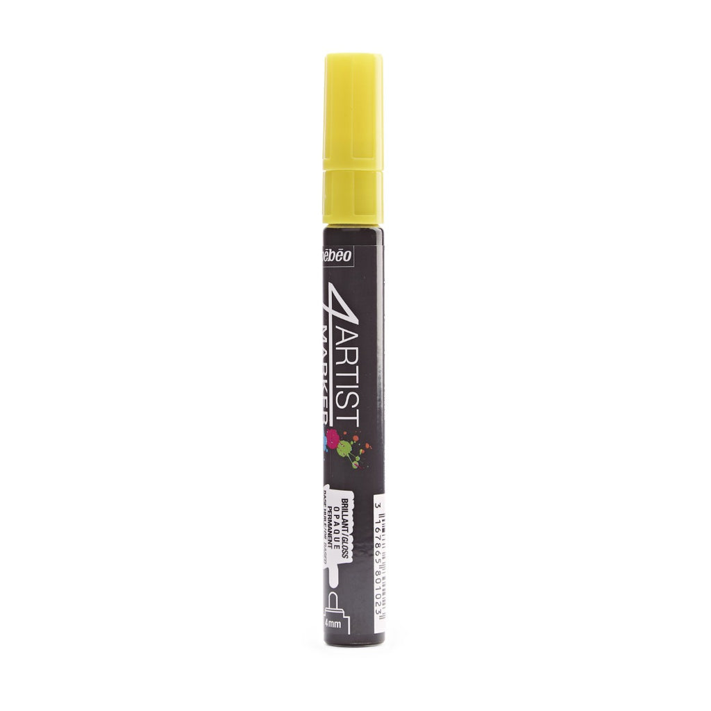 Pebeo 4Artist Marker маслен маркер 4 мм, объл връх — Yellow
