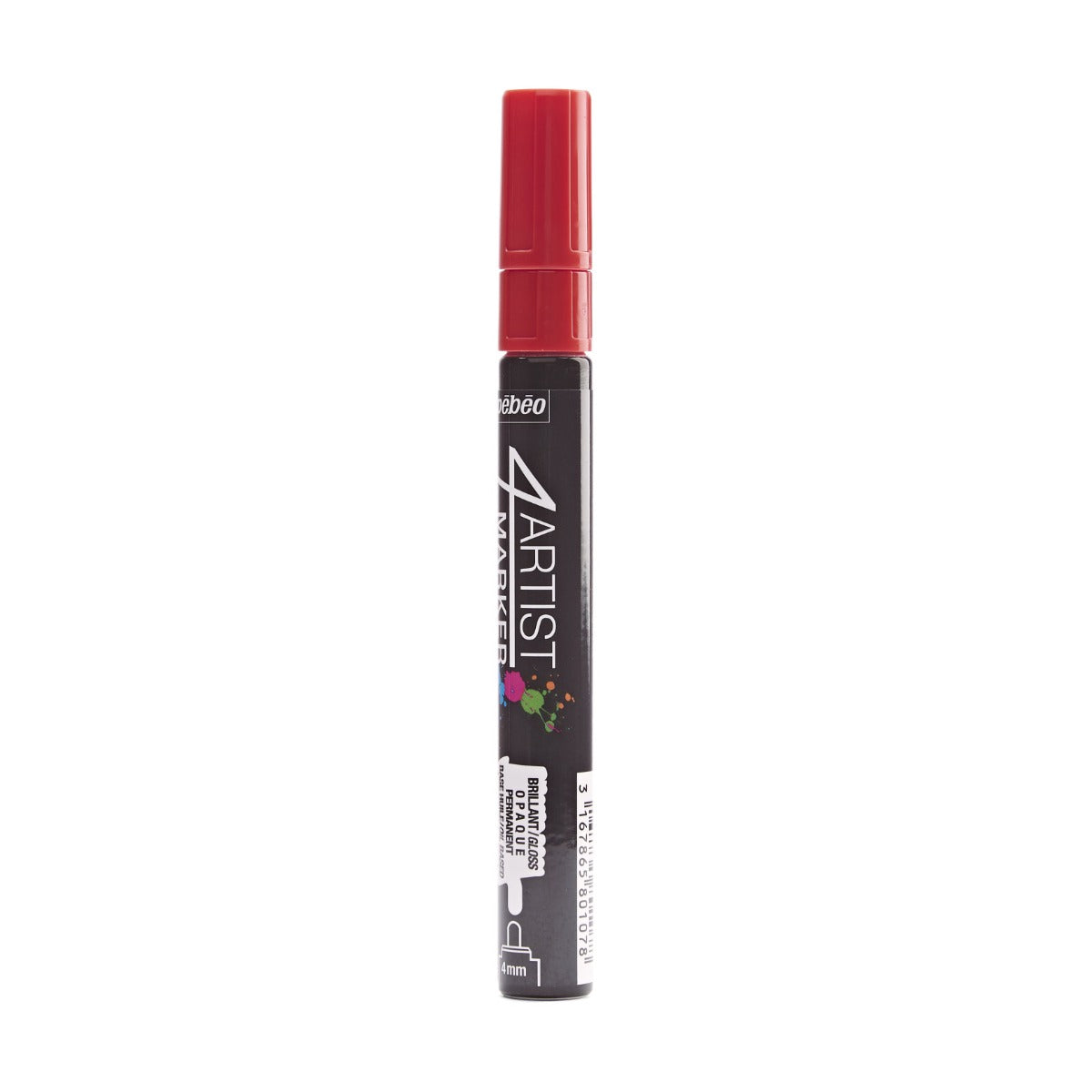 Pebeo 4Artist Marker маслен маркер 4 мм, объл връх — Red