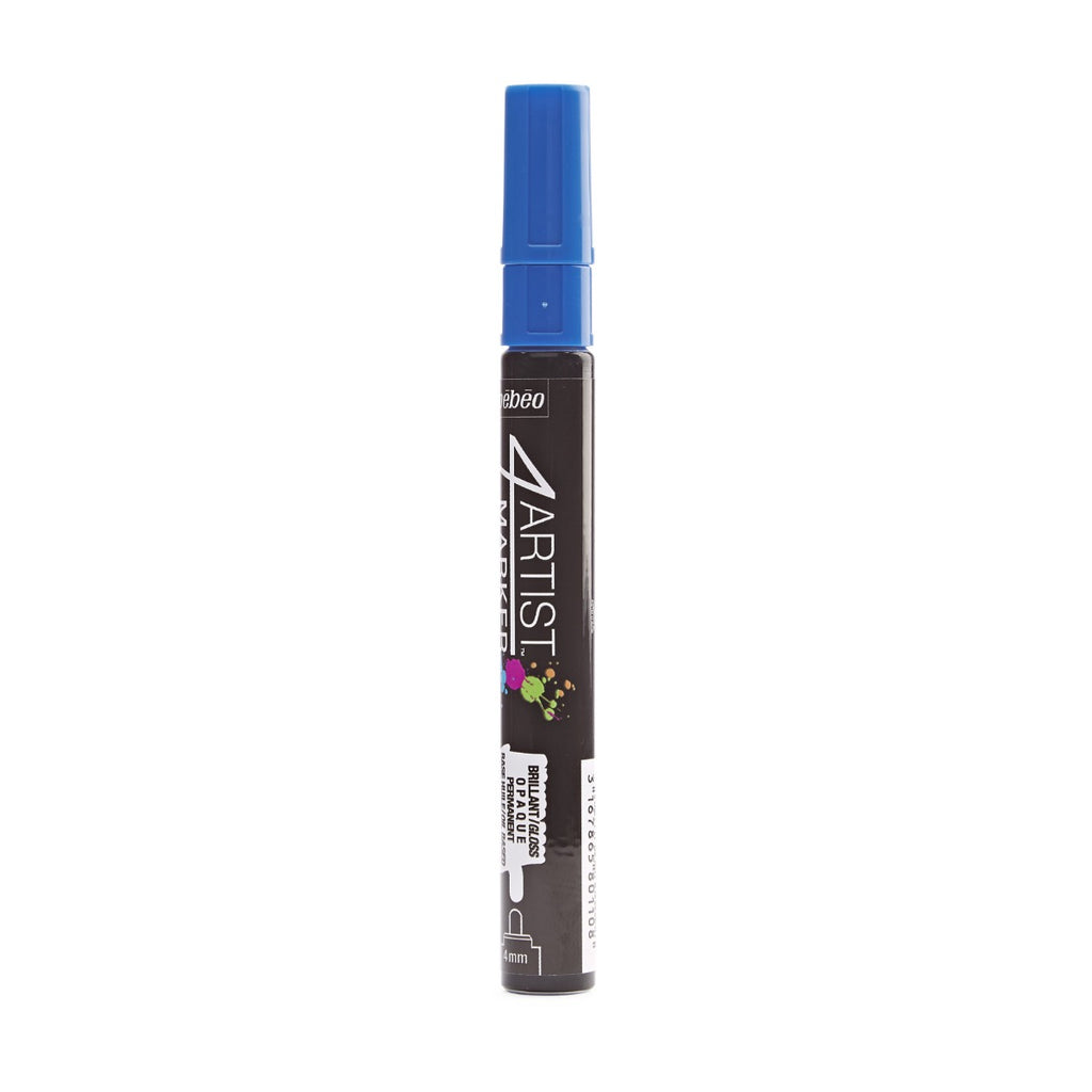 Pebeo 4Artist Marker маслен маркер 4 мм, объл връх — Dark Blue