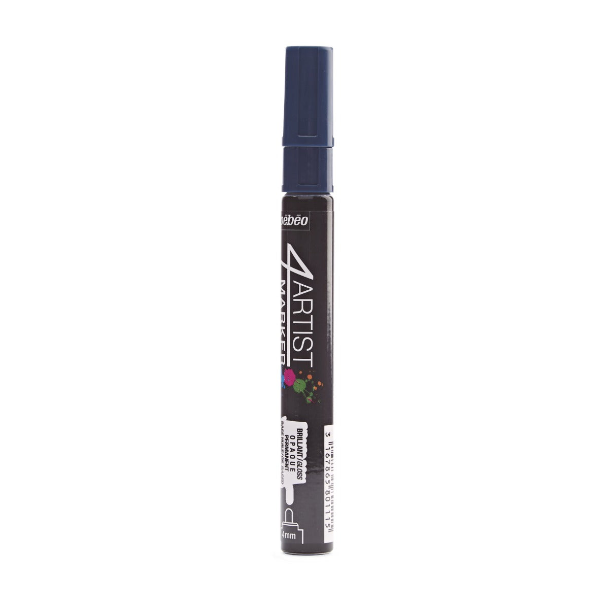 Pebeo 4Artist Marker маслен маркер 4 мм, объл връх — Deep Blue