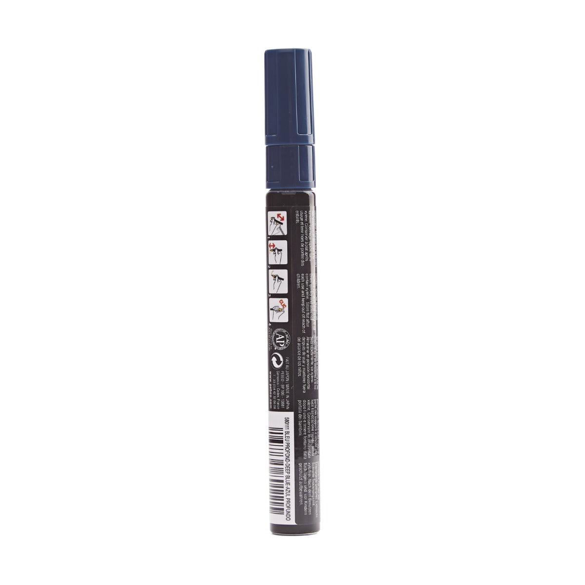 Pebeo 4Artist Marker маслен маркер 4 мм, объл връх — Deep Blue