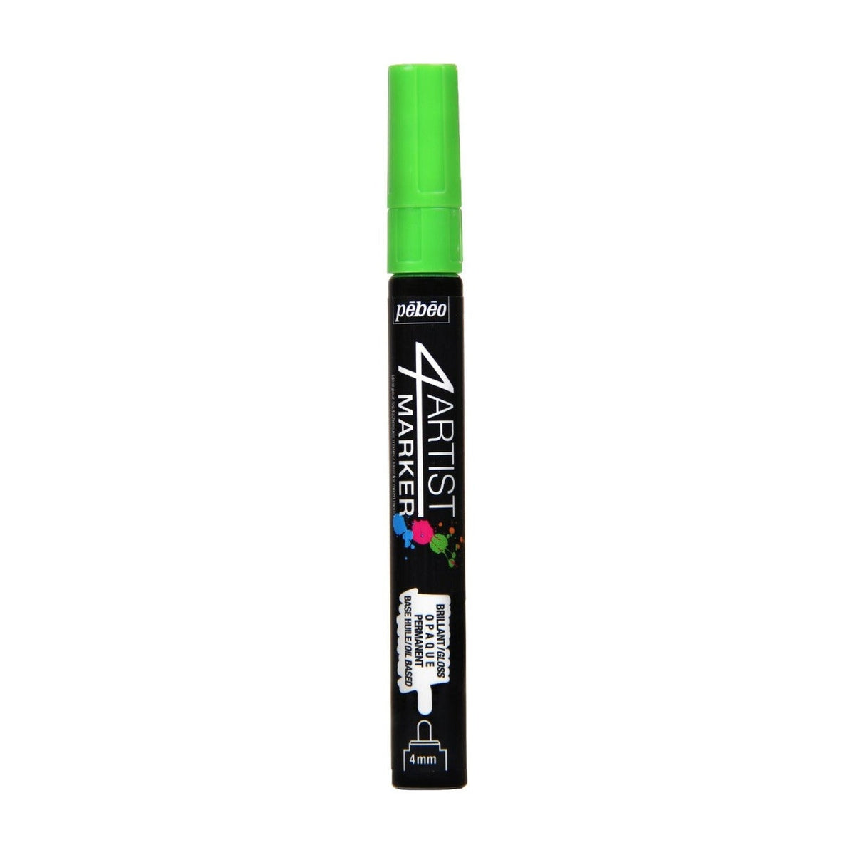Pebeo 4Artist Marker маслен маркер 4 мм, объл връх — Light Green