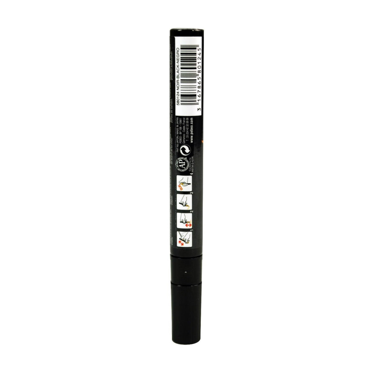 Pebeo 4Artist Marker маслен маркер 4 мм, объл връх — Black
