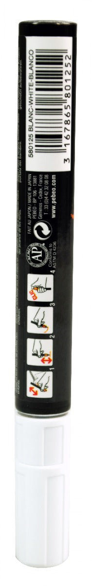 Pebeo 4Artist Marker 4 мм — Бяло