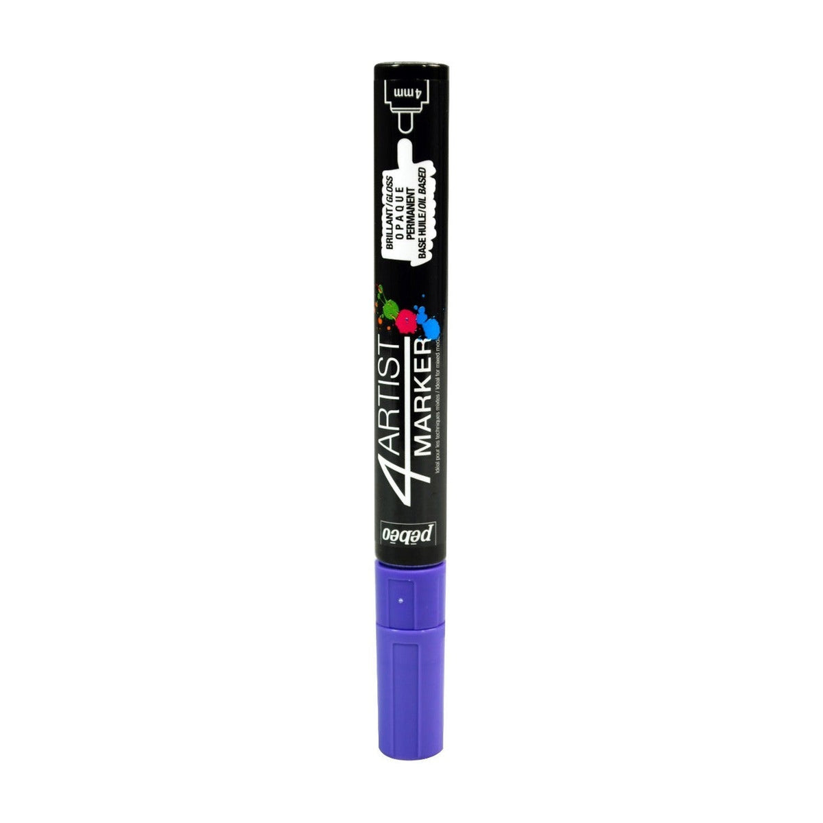 Pebeo 4Artist Marker маслен маркер 4 мм, объл връх — Violet