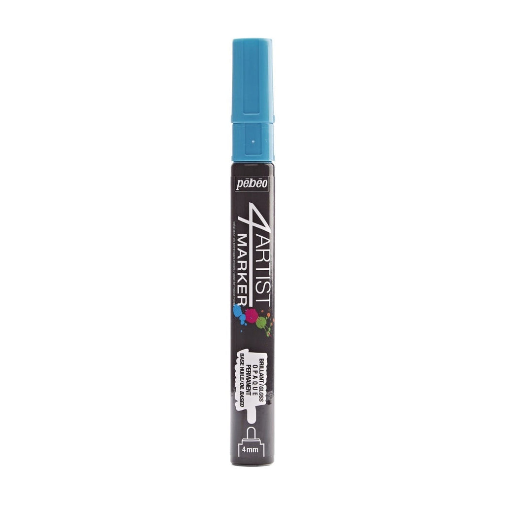 Pebeo 4Artist Marker маслен маркер 4 мм, объл връх — Light Blue