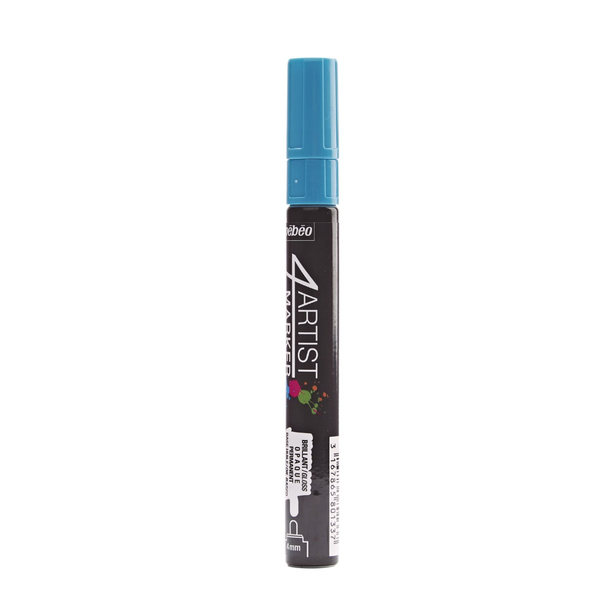 Pebeo 4Artist Marker маслен маркер 4 мм, объл връх — Light Blue
