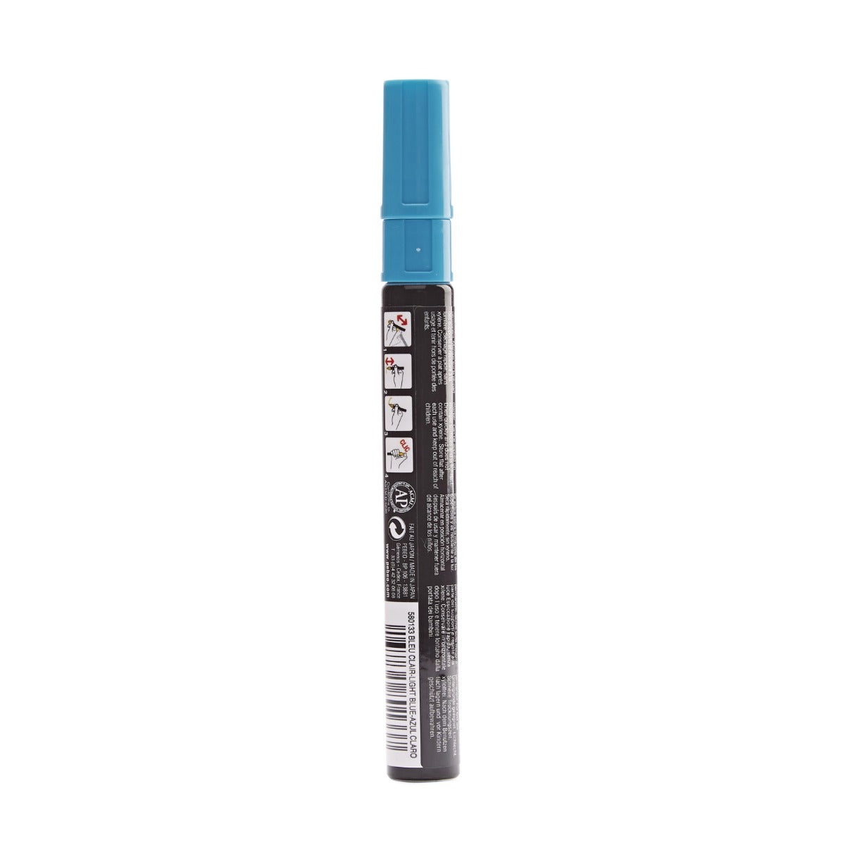 Pebeo 4Artist Marker маслен маркер 4 мм, объл връх — Light Blue