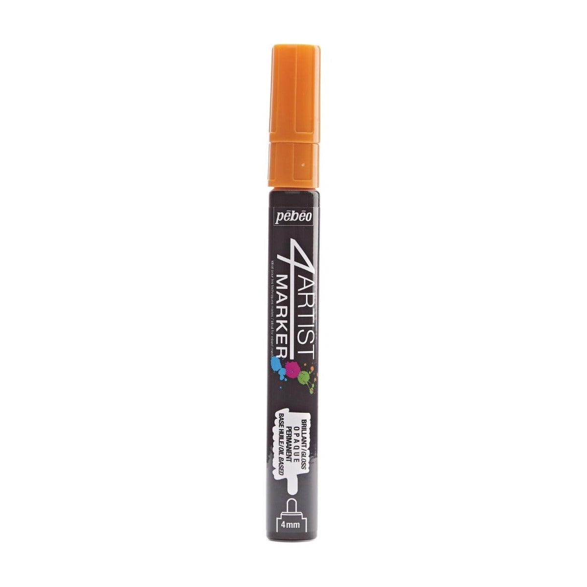 Pebeo 4Artist Marker маслен маркер 4 мм, объл връх — Orange