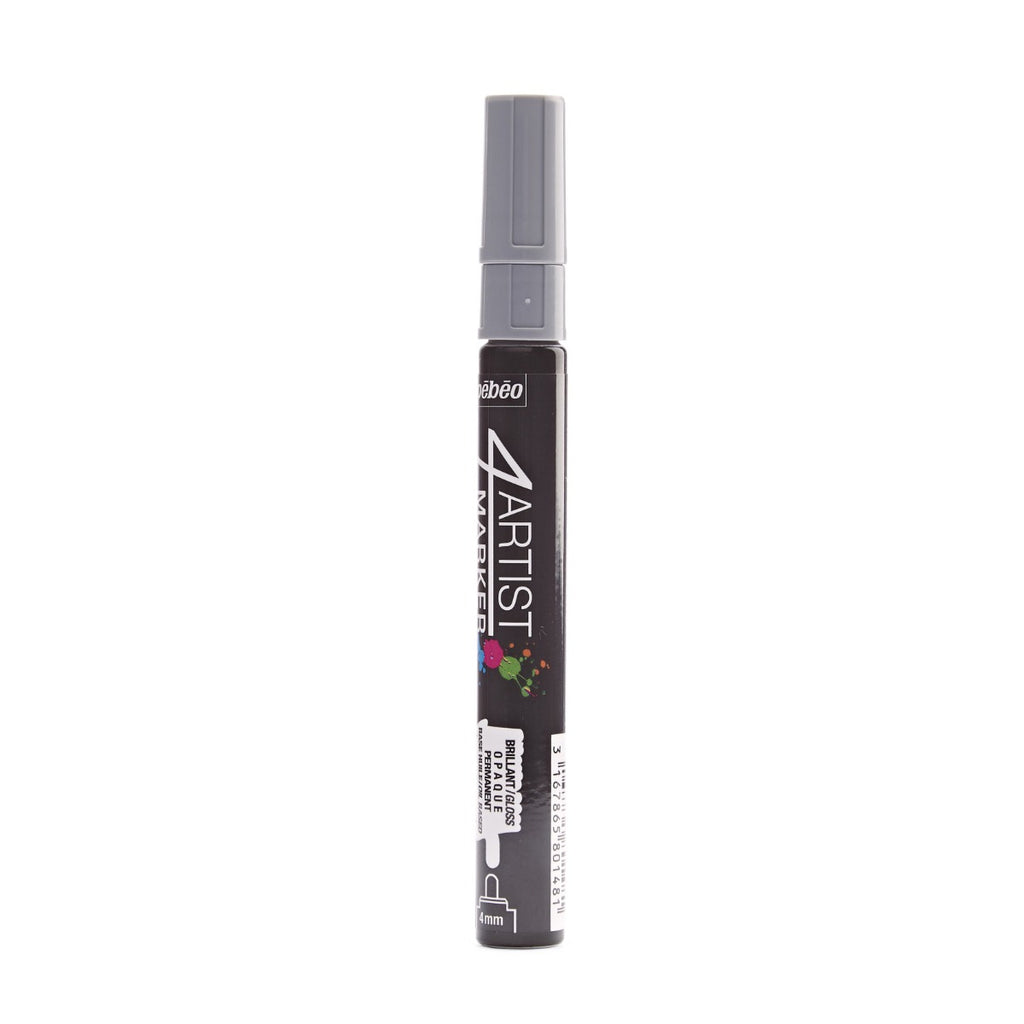 Pebeo 4Artist Marker маслен маркер 4 мм, объл връх — Grey