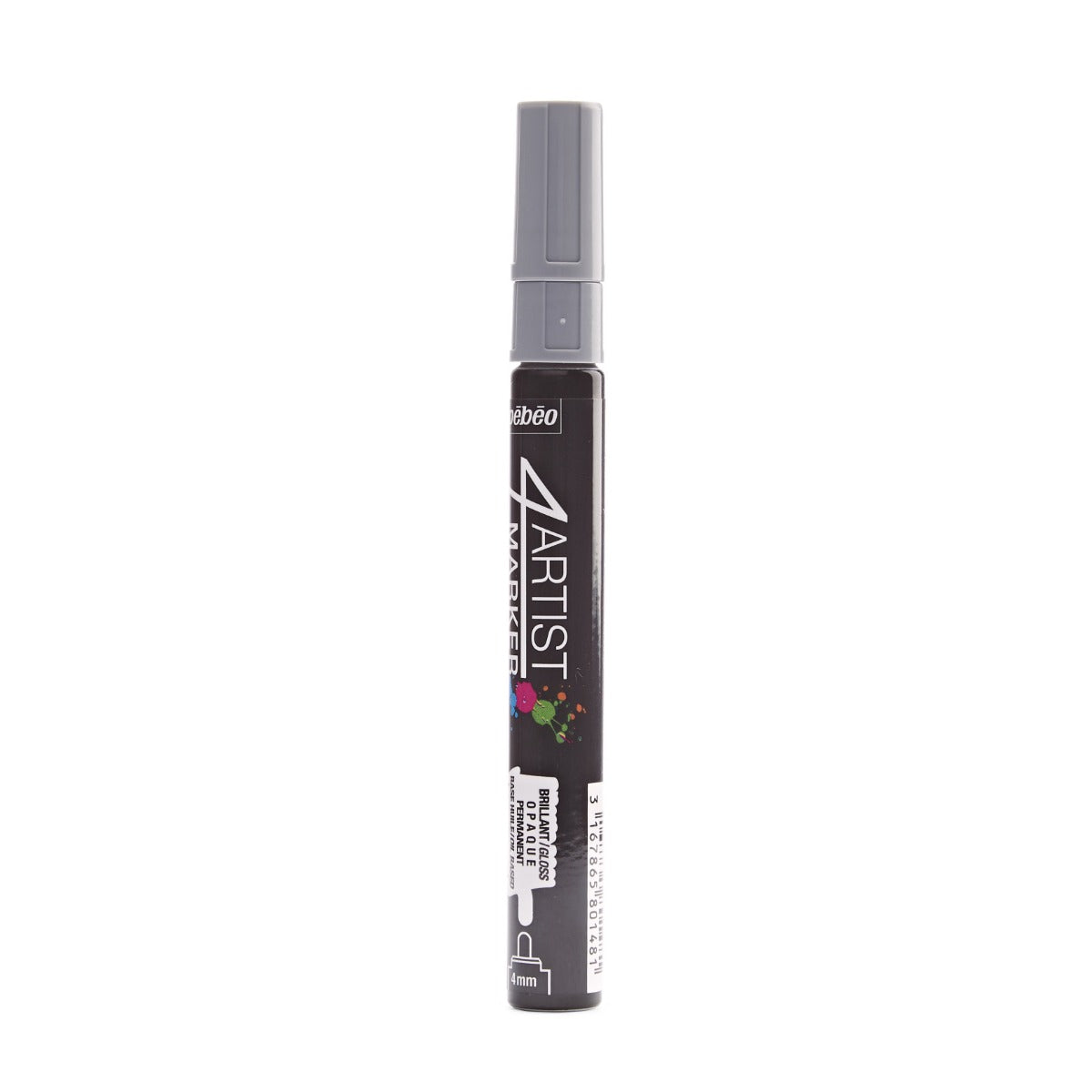 Pebeo 4Artist Marker маслен маркер 4 мм, объл връх — Grey
