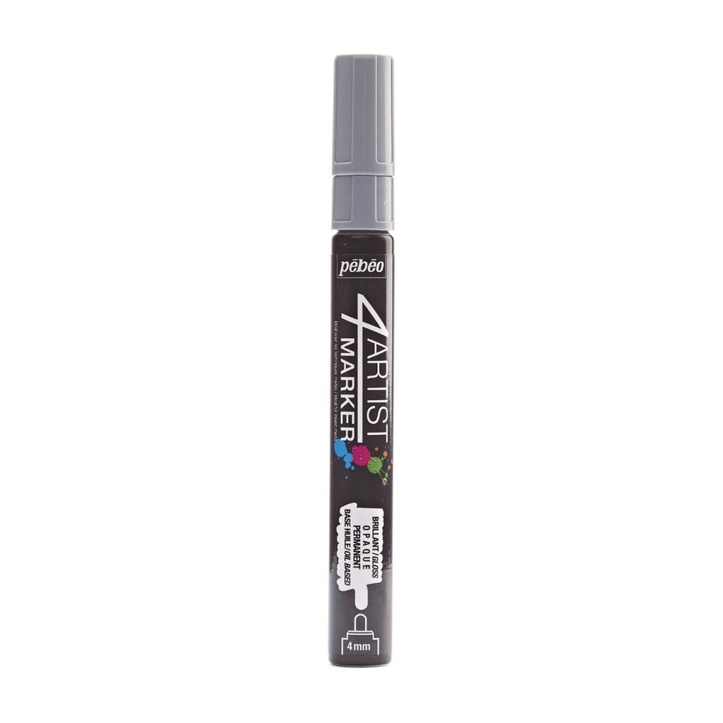 Pebeo 4Artist Marker маслен маркер 4 мм, объл връх — Grey