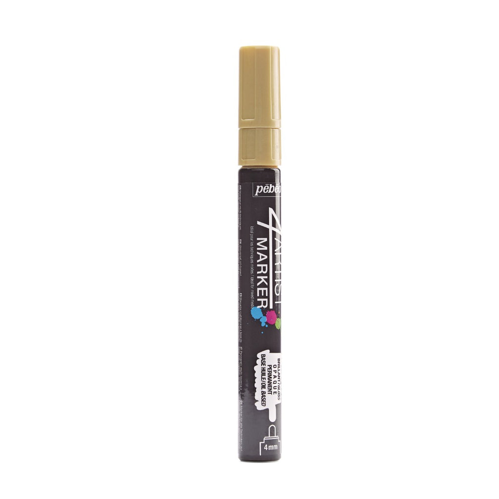 Pebeo 4Artist Marker маслен маркер 4 мм, объл връх — Gold