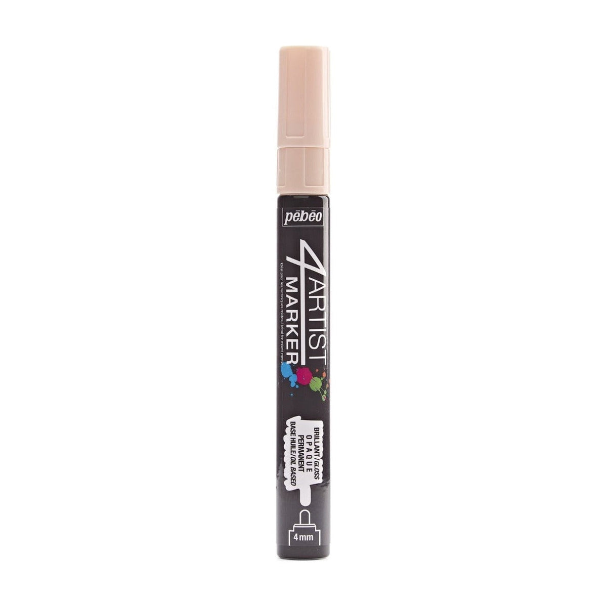 Pebeo 4Artist Marker маслен маркер 4 мм, объл връх — Ivory