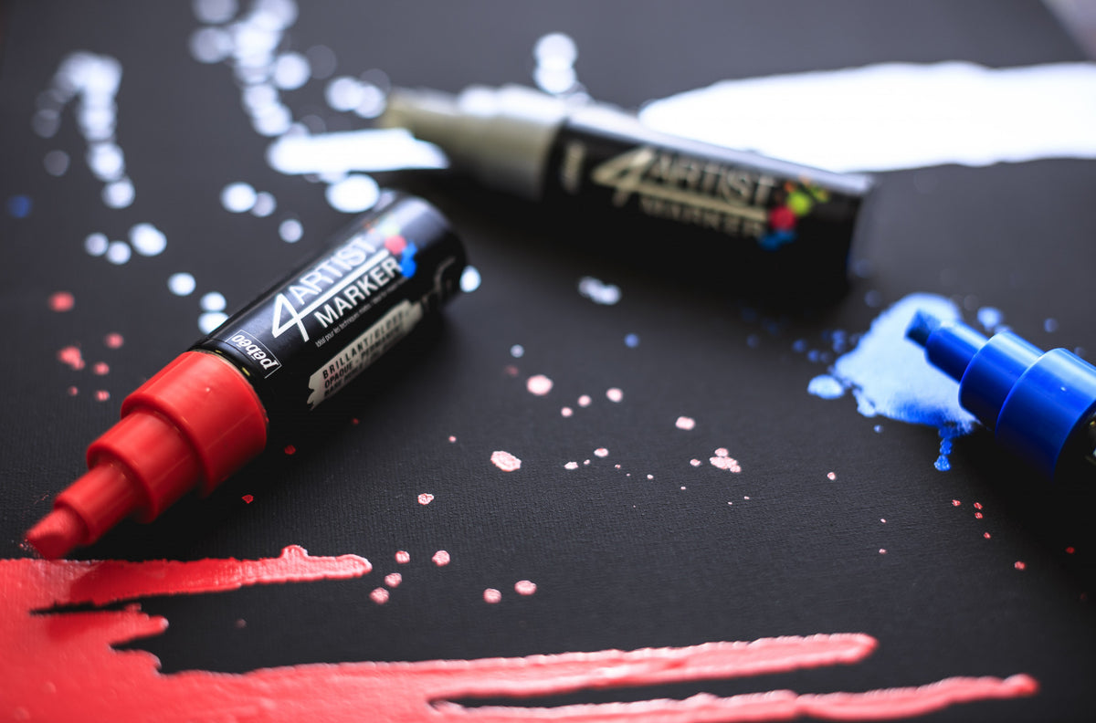 Pebeo 4Artist Marker маслен маркер 8 мм, скосен връх — Red