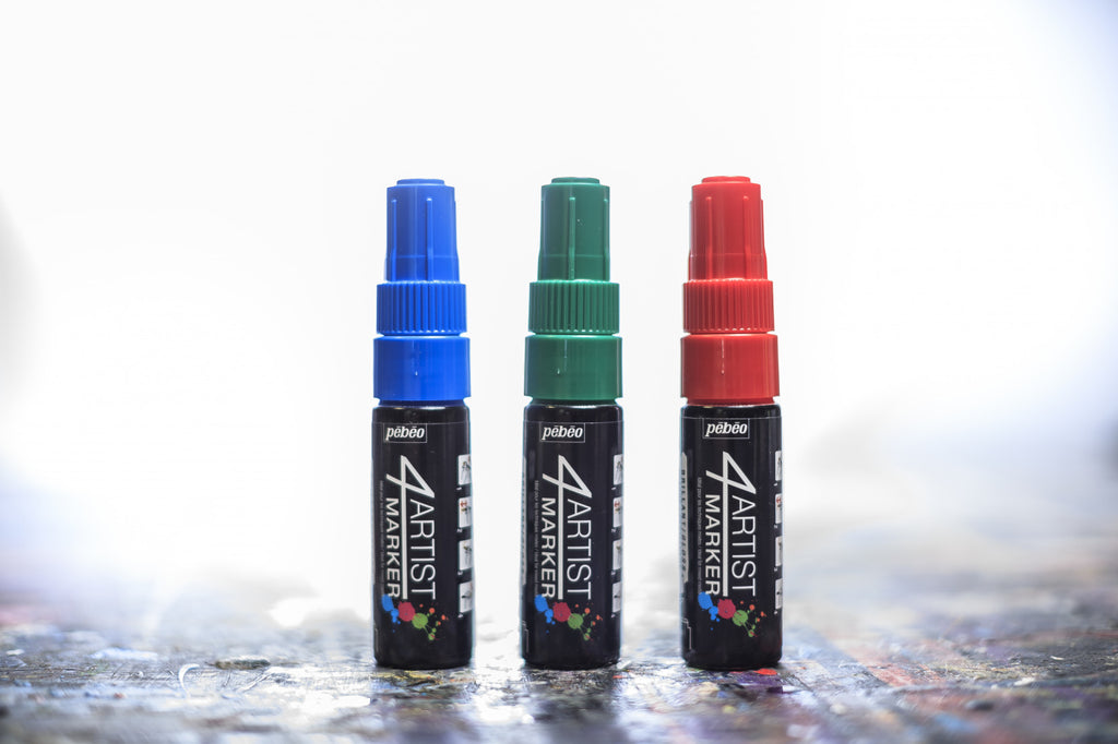 Pebeo 4Artist Marker маслен маркер 8 мм, скосен връх — Dark Green