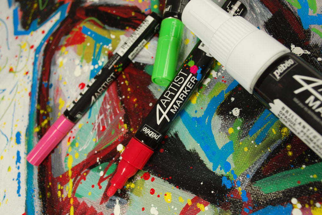 Pebeo 4Artist Marker маслен маркер 15 мм, плосък връх — White